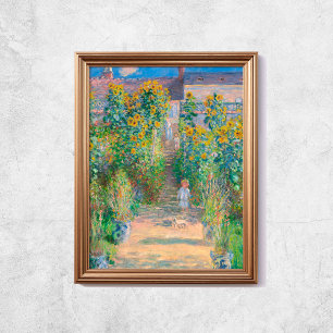 Póster Claude Monet El Jardín De Los Artistas Sunflowers 