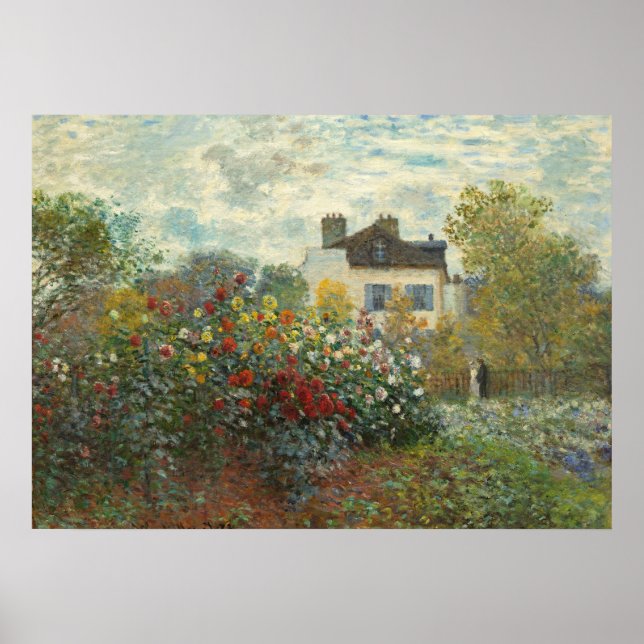 Póster Claude Monet | El Jardín del Artista en Argenteuil (Frente)