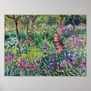 Póster Claude Monet - El jardín del artista en Giverny