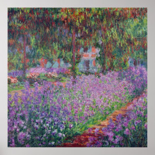 Póster Claude Monet   El jardín del artista en Giverny