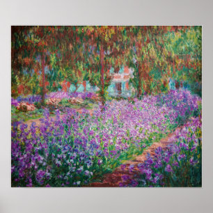 Póster Claude Monet - El jardín del artista en Giverny
