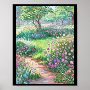 Póster Claude Monet El Jardín Del Artista En Giverny Stic