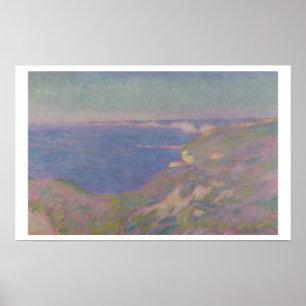 Póster Claude Monet el los acantilados acerca a Dieppe