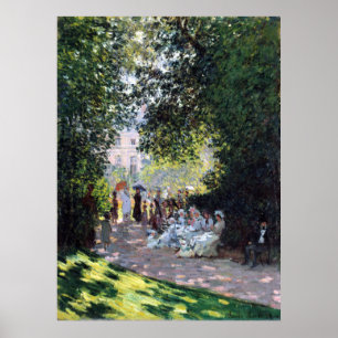 Póster Claude Monet El Parque Monceau