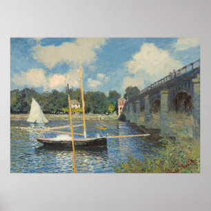 Póster Claude Monet El puente de Argenteuil