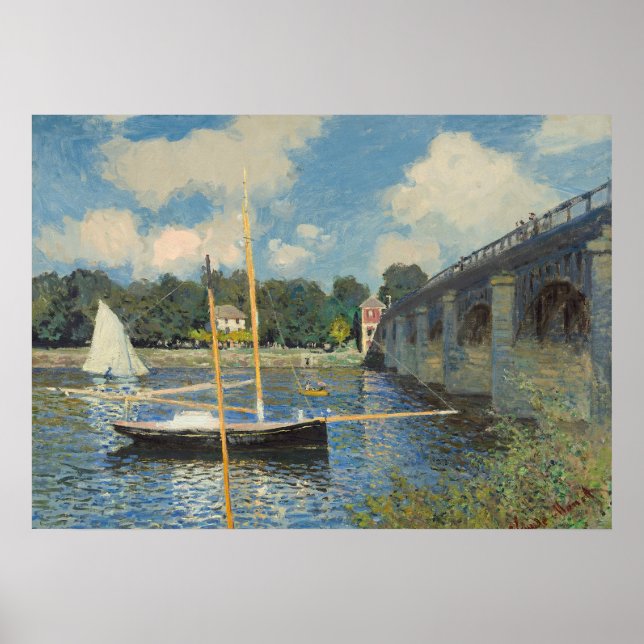 Póster Claude Monet | El puente de Argenteuil (Frente)