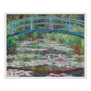 Póster Claude Monet El Puente De Fútbol Japonés