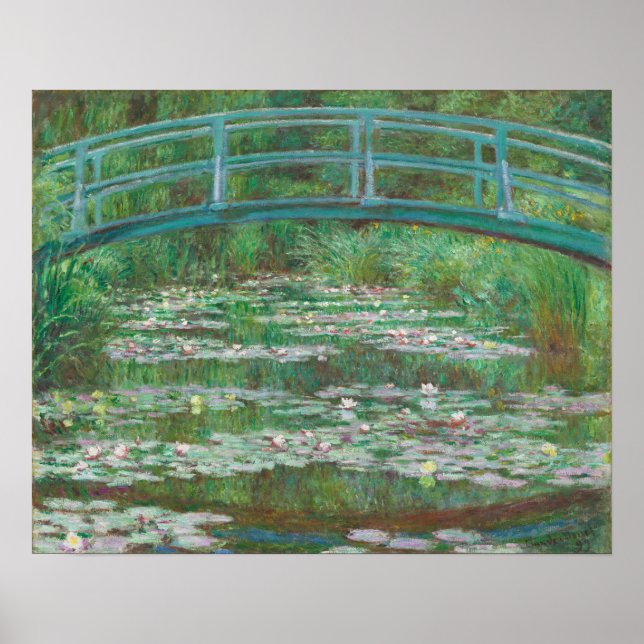 Póster Claude Monet El Puente De Fútbol Japonés 1899 (Frente)