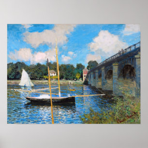 Póster Claude Monet: El puente en Argenteuil