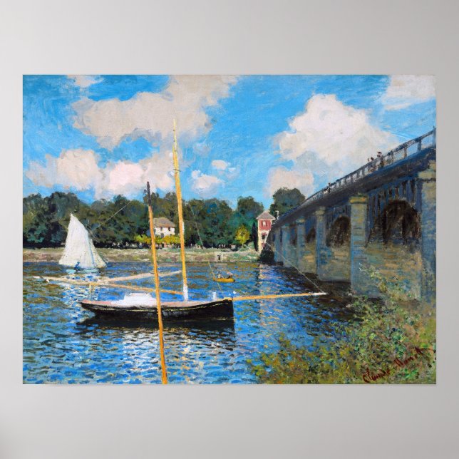 Póster Claude Monet: El puente en Argenteuil (Frente)