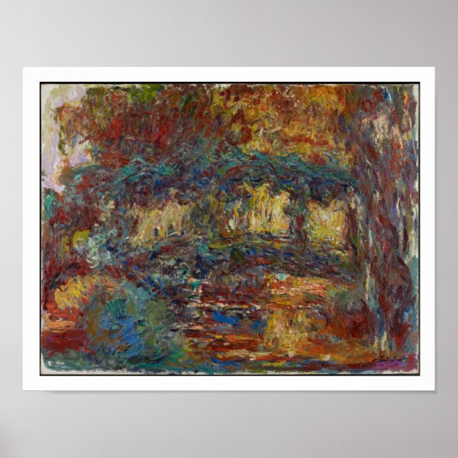 Póster Claude Monet | El puente japonés (Frente)