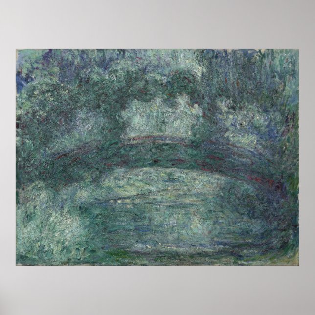 Póster Claude Monet - El puente japonés (Frente)