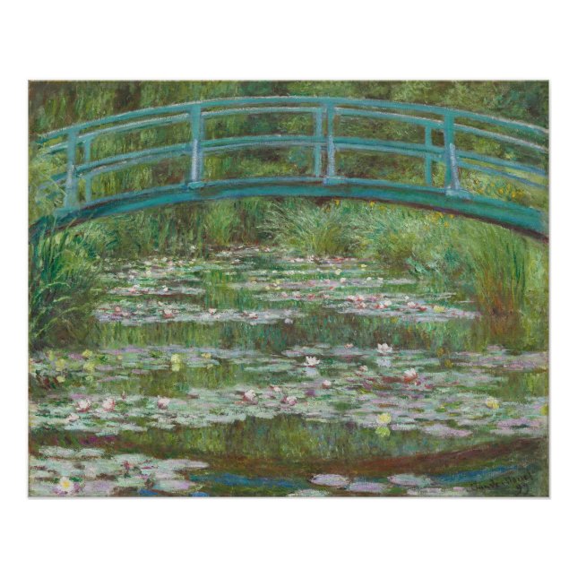 Póster Claude Monet | El puente japonés de 1899 (Anverso)