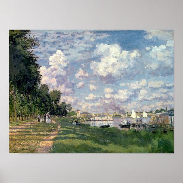 Póster Claude Monet | El puerto deportivo de Argenteuil,  (Frente)