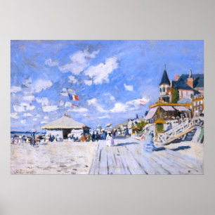 Póster Claude Monet: En la playa de Trouville