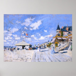 Póster Claude Monet: En la playa de Trouville