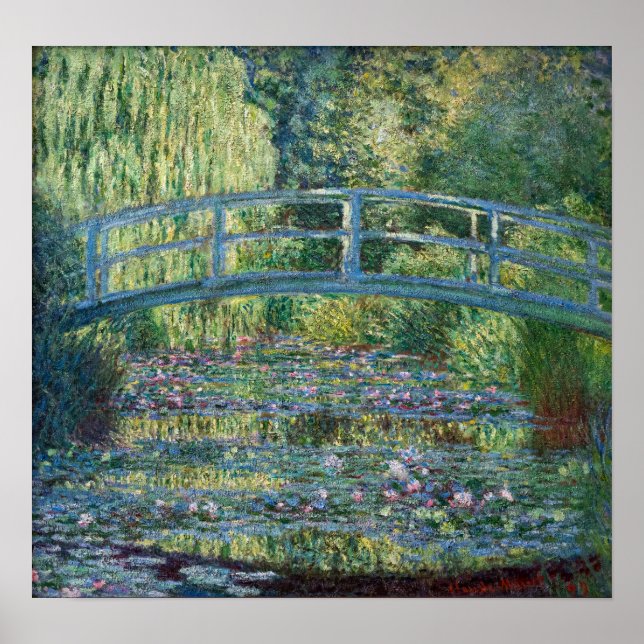 Póster Claude Monet - estanque de Lily del Agua, Armonía  (Frente)