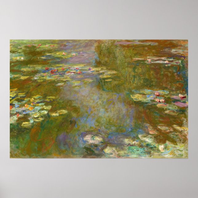 Póster Claude Monet - Estanque de Nenúfares 1917 (Frente)