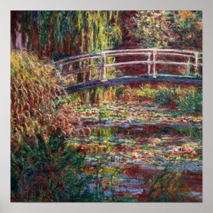 Póster Claude Monet - Estanque de nenúfares, Armonía Rosa