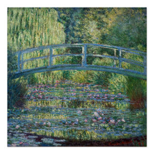 Póster Claude Monet - Estanque de nenúfares, Armonía Verd
