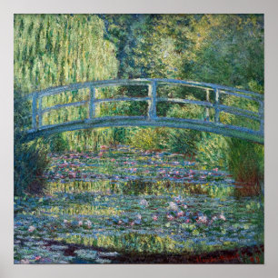 Póster Claude Monet - Estanque de nenúfares, Armonía Verd
