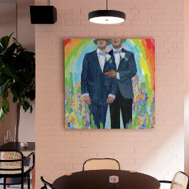Póster Claude Monet Gay Boda AI Generado