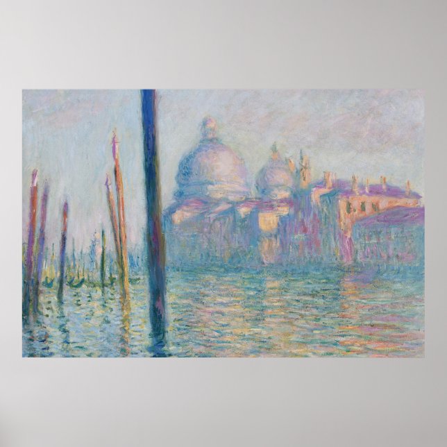 Póster Claude Monet Gran Canal Venecia Italia Viaje (Frente)