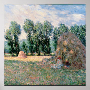Póster Claude Monet - Haystacks