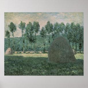 Póster Claude Monet   Haystacks cerca de Giverny, c.1884-