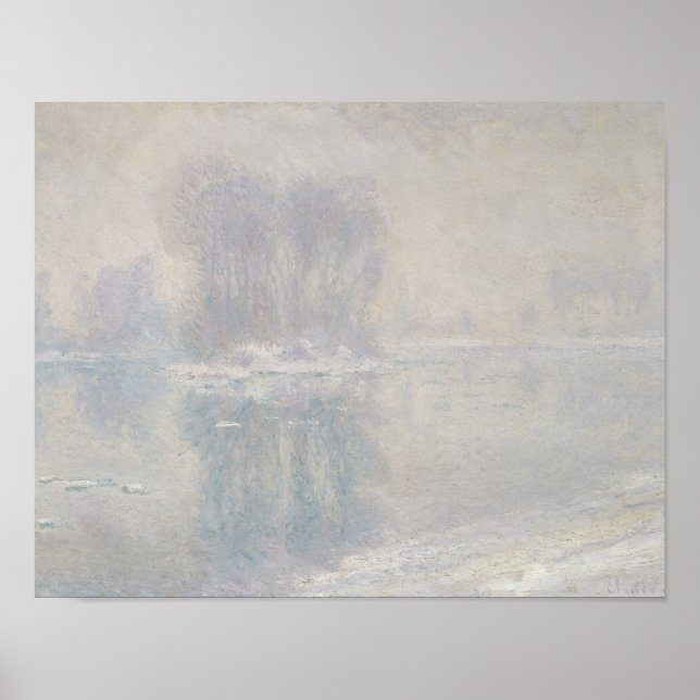 Póster Claude Monet - Ice Floes (Frente)