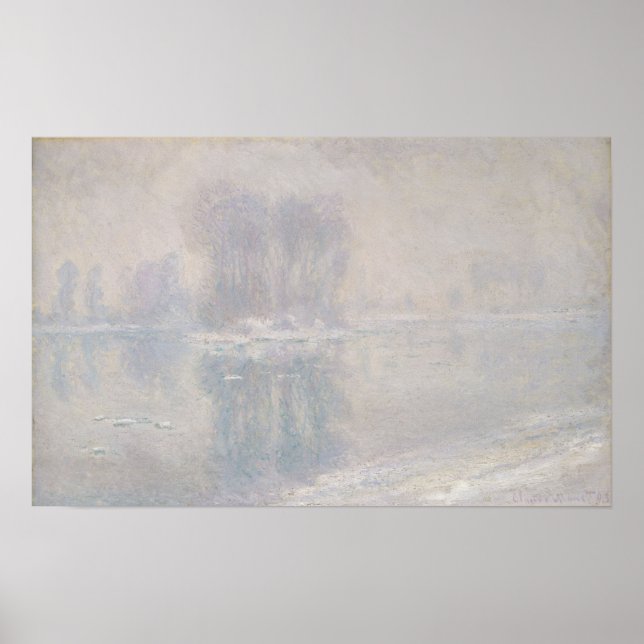 Póster Claude Monet | Ice Floes (Frente)
