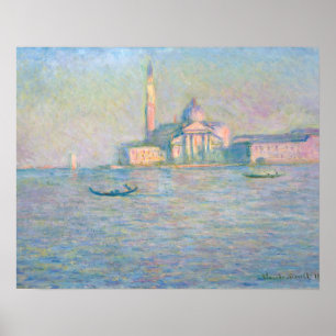 Póster Claude Monet - Iglesia de San Giorgio Maggiore