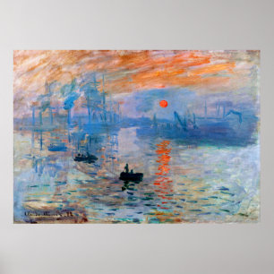 Póster Claude Monet - Impresión, amanecer