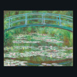 Póster Claude Monet Impresionismo<br><div class="desc">Claude Monet poster del "puente japonés de fútbol".</div>