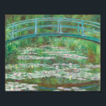 Póster Claude Monet Impresionismo<br><div class="desc">Claude Monet poster del "puente japonés de fútbol".</div>
