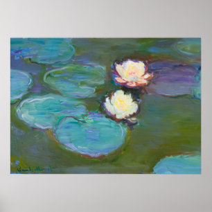 Póster Claude Monet Impresionista Water Lillies Nympheas