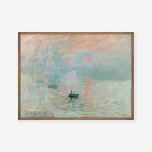 Póster Claude Monet Impression Sunrise Pintura Art Print<br><div class="desc">La obra de Claude Monet "Impression, Sunrise" (La impresión, el amanecer) es una obra de arte innovadora e influyente que dio lugar al término "Impresionismo". Pintado en 1872, el cuadro representa el puerto de Le Havre al amanecer, capturando la atmósfera nebulosa, los colores vivos y los tejidos sueltos que caracterizan...</div>