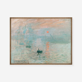 Póster Claude Monet Impression Sunrise Pintura Art Print