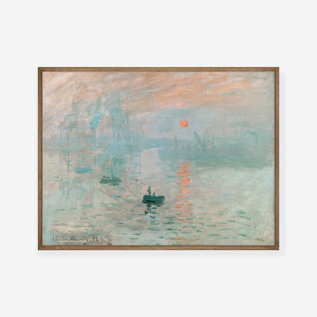 Póster Claude Monet Impression Sunrise Pintura Art Print (Subido por el creador)