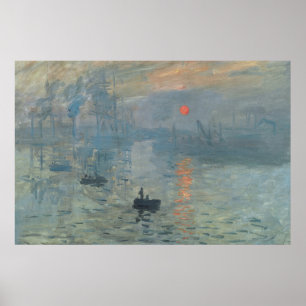 Póster Claude Monet Impression Sunrise Soleil Levant