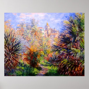 Póster Claude Monet: Jardines de la Villa Moreno Bordighe