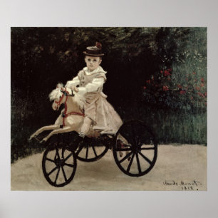 Póster Claude Monet Jean Monet on his Hobby Horse, 1872