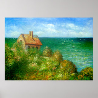 Póster Claude Monet: La Cabaña De Pescadores En Varengevi