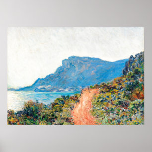 Póster Claude Monet La Corniche cerca de Mónaco