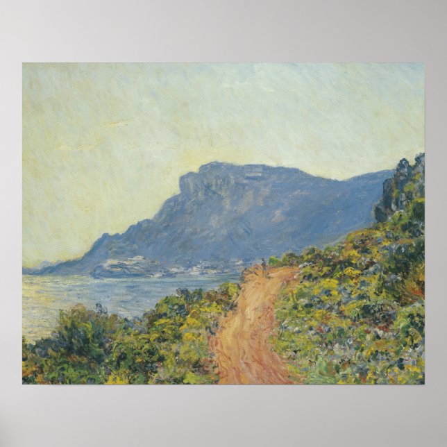 Póster Claude Monet - La Corniche cerca de Mónaco (Frente)