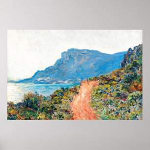 Póster Claude Monet La Corniche cerca de Mónaco