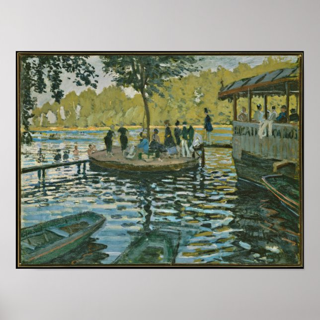 Póster Claude Monet - La Grenouillere (Frente)
