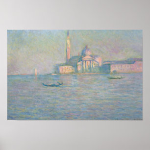 Póster Claude Monet - La Iglesia de San Giorgio Maggiore,