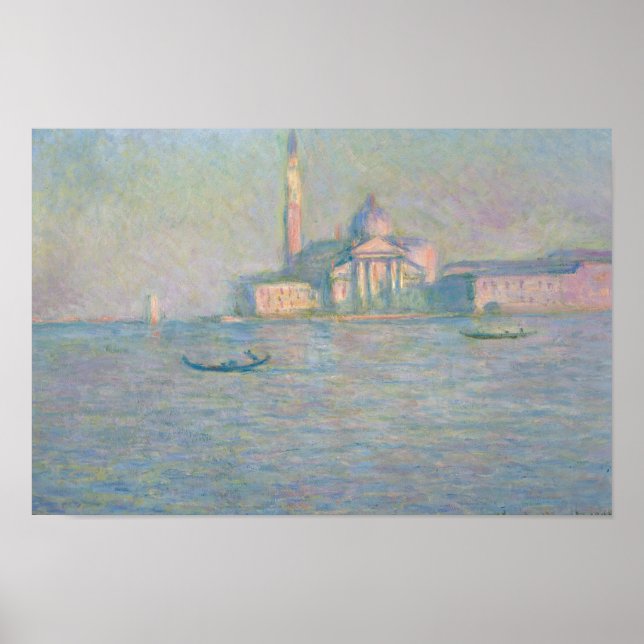 Póster Claude Monet - La Iglesia de San Giorgio Maggiore, (Frente)