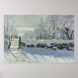 Póster Claude Monet - La Magpie